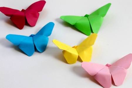 7 легких схем, як зробити метелика з паперу