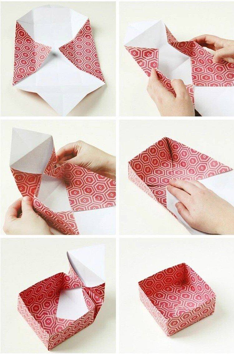 Проста коробка з пакувального паперу - Як зробити коробку з паперу