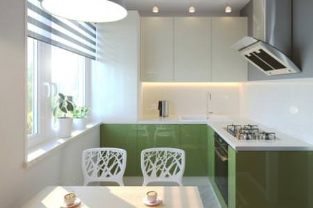 Як оформити дизайн кухні 7 кв.м. (80 фото)