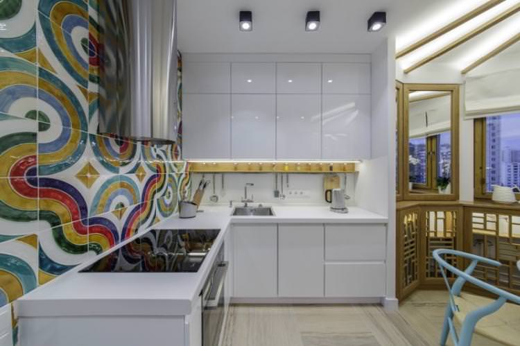 Кухня 13 кв.м. у стилі поп-арт - Дизайн інтер'єру