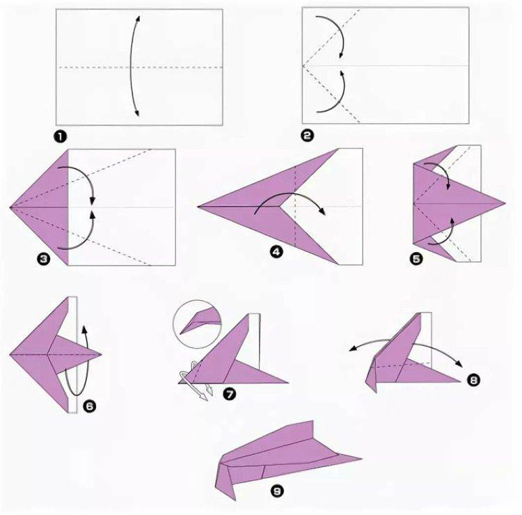 Літак з «дзьобом» - як зробити літак з паперу